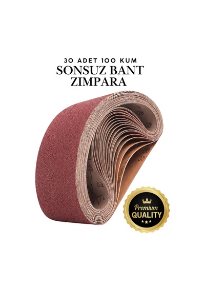 30 Adet Sonsuz Bant Zımpara Kağıdı 75x533 Mm 100 Kum Orta Tank Palet Zımparası Şerit Zımpara Makinesi Ağaç Ahşap Metal Demir Yüzey Temizleme Pürüzsüz Hassas Düzleme Parlatma Akülü Elektrikli Seti