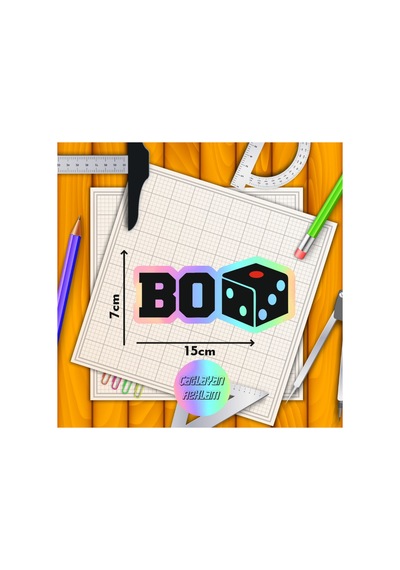 Hologram Bozar Jdm Araba-motosiklet Cam Etiket Sticker