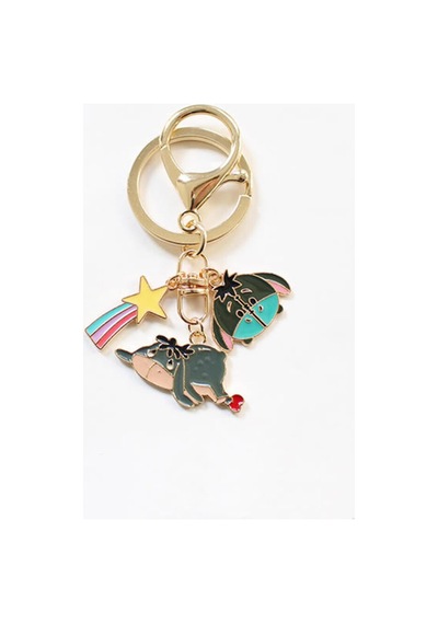 Winni The Pooh-igor Metal Charm Anahtarlık Çok Renkli Çok Renkli