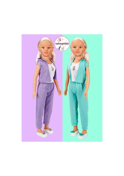 Büyük Boy Et Bebek 80cm Yürüyüş Arkadaşım Clara Sporty 80 Cm Yeşil Eşofman Takımlı