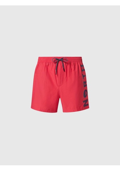 North Sails Basic Volley Cepli Erkek Deniz Şortu 36cm-33378 Kırmızı