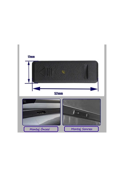 Fkoto Hyundai İ20 İ30 Kia Ceed Tavan Çıta Plastik Kapak Takımı 4 Adet 87255-a5000