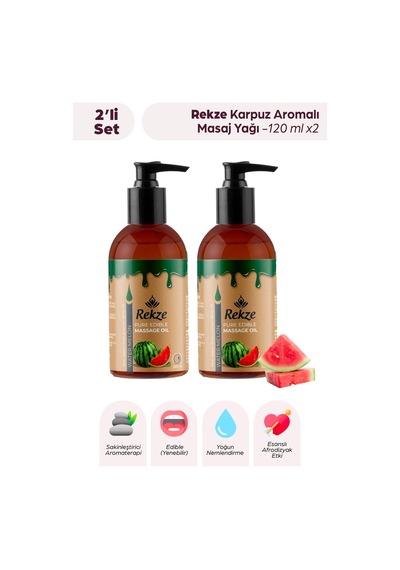 Doğal2 Adet Karpuz Özlü Duyusal Ve Aromaterapi Erotik Masaj Yağı 120 Ml - 306292156