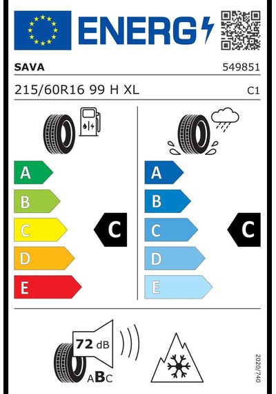 Sava 215/60 R16 99h Xl Eskimo Hp 2 Oto Kış Lastiği  2026