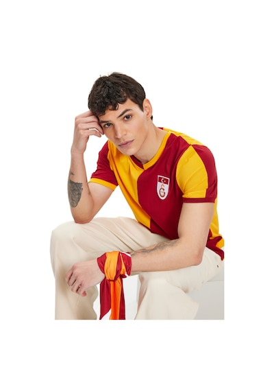 Gsstore Galatasaray Erkek Metin Oktay T-shirt E88098 Sarı - Kırmızı