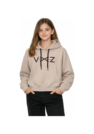 Kız Çocuk Kapüşonlu Sweatshirt Bgl-st05274 Taş