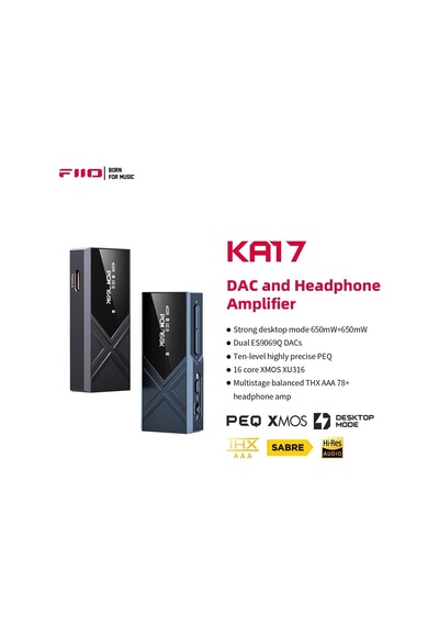 Ka17 Taşınabilir Usb Dac Ses Hifi Kod Çözücü, Çift Es9069q Pcm768 Dsd512 3.5/4.4mm Çıkışı Andro Standart