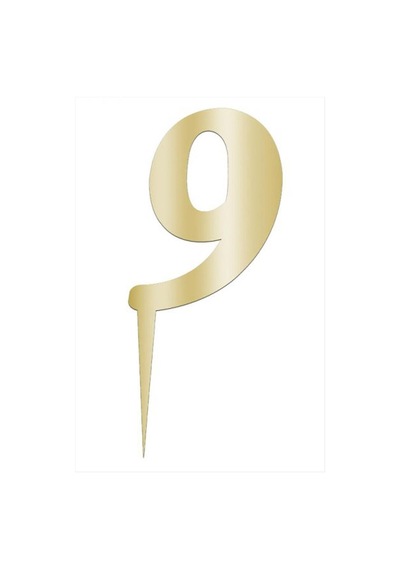 Sarı - 869 - Renkli Rakam Pasta Ve Kek - Nazblsmm - Pleksi Model-9 Tüm Yaşlar