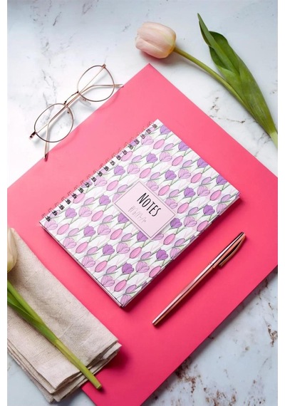 My Mia Art Tulip-midi 14x20 Çizgili Defter Çok Renkli
