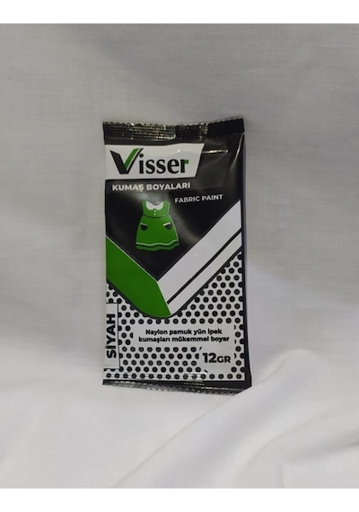 Visser Kumaş Boyası 12 Gr - Siyah