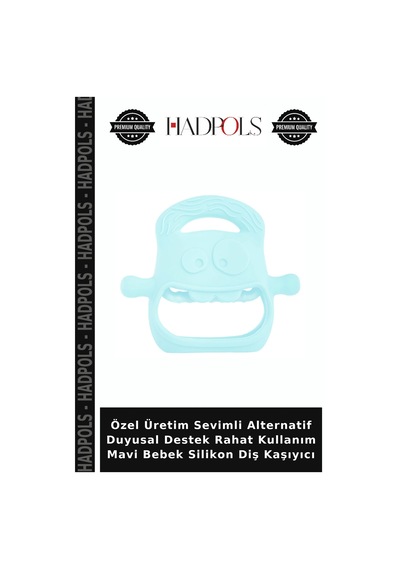 Özel Üretim Sevimli Alternatif Duyusal Destek Rahat Kullanım Mavi Bebek Silikon Diş Kaşıyıcı Belirtilmemiş