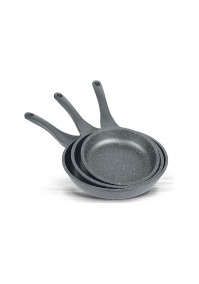 Thermoad 3'lü Gri Tava Seti 20 Cm 24 Cm 28 Cm Gri PKT.THERMOAD.003 Grafit