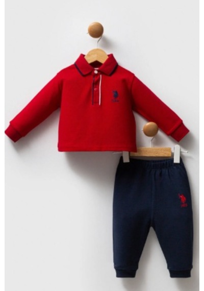 U.S. Polo Assn. U.s. Polo 2li Takım Kırmızı Açık Kırmızı