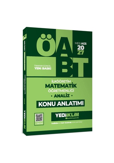 Yediiklim 2027 Meb Ags Öabt İlköğretim Matematik Öğretmenliği Analiz Konu Anlatımı-169726