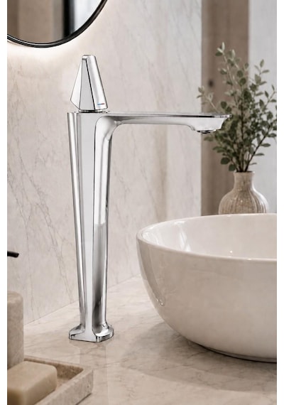 Vıta Uzun Lavabo Bataryası Parlak Krom