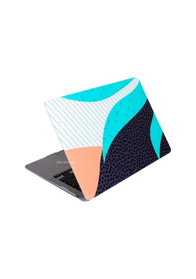Macbook Air 13 İnç Kılıf A2337 M1 Uyumlu A1932 A2179 Sert Koruyucu Hard Case Desenli Mat Kapak Çizilme Ve Darbe Koruma Turkuaz Belirtilmemiş