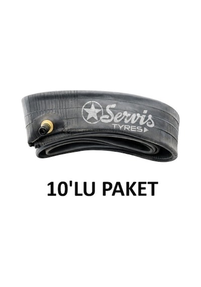 Servis 3.50x10 İç Lastik Butyl Motosiklet İç Lastiği 10 Adet