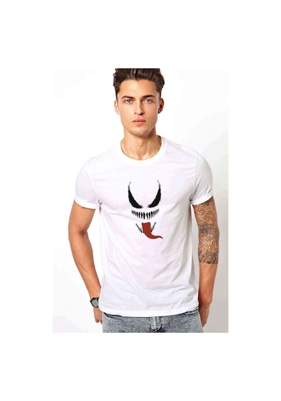 Venom Baskılı Beyaz Erkek Tshirt (530964709)