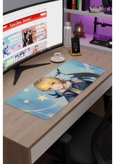Mika Genshin Impact Anime Oyuncu V5 - 70x30 Xl Gaming Mouse Pad Fare Altlığı
