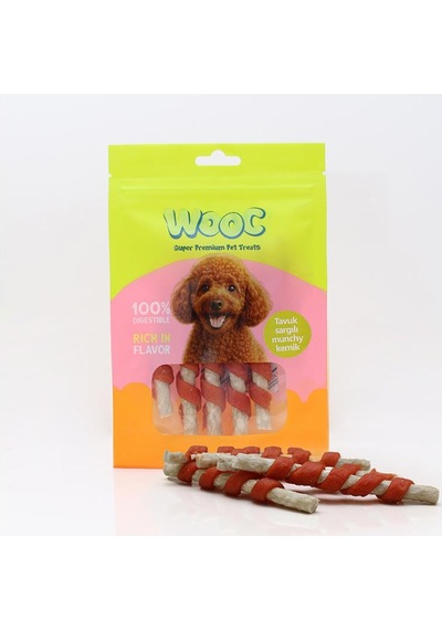 Wooc Tavuk Sargılı Munchy Kemik Köpek Ödülü 75 Gr