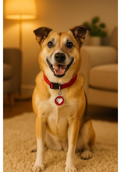 Kedi Köpek İsimlik Metal Pet Kimlik Rozeti İsim Telefon Yazılabilir Dayanıklı Suya Dayanıklı Tasmaya Uygun Evcil Hayvan Künyesi Kırmızı Kalp Diğer