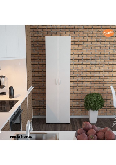 Çok Amaçlı Dolap Mutfak Dolabı Banyo Dolabı Çocuk Odası Dolabı 8 Raflı Dolap Kapaklı Beyaz Çok Amaçlı Dolap Mutfak Dolabı Banyo Dolabı Çocuk Odası Dolabı 8 Raflı Dolap Kapaklı Beyaz