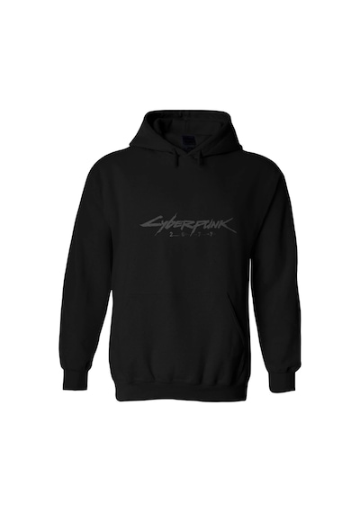 Startmore Cyberpunk Unisex Kapüşönlu Hoodie Siyah