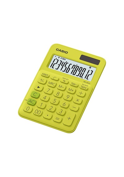 Casio Ms-20Uc-Yg 12 Hane Sarı Masaüstü Hesap Makinesi
