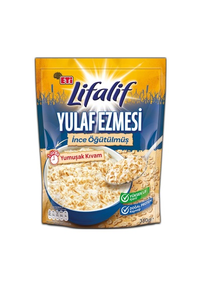 Eti Lifalif İnce Öğütülmüş Yulaf Ezmesi 350 G - 8 Adet Tarı