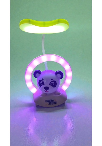 Panda Masa Üzeri Gece Lambası Hediyelik Ürün Boyut:20 Cm Çok Renkli
