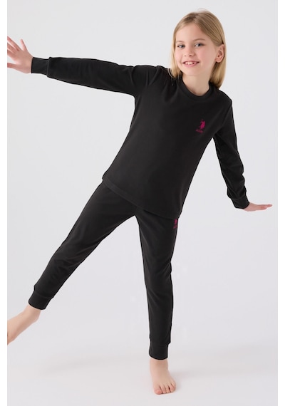 U.s. Polo Assn Kız Çocuk Siyah Pijama Takımı 5274-43693 Siyah