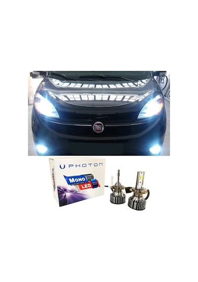 Fiat Doblo D4 Led Xenon Uzun Far Ampulü H7 Mono Yeni Seri Beyaz 2015-2023