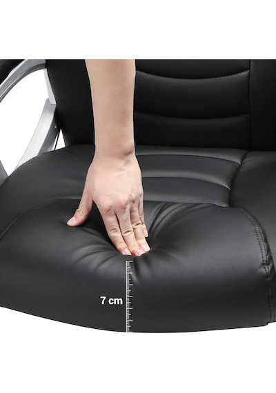 Ergonomik Ofis Koltuğu Yüksekliği Ayarlanabilir Döner Sandalye Sağlam, Dayanıklı, Siyah Obg21b 52x53x122 Cm Diğer