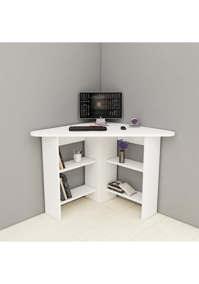 Arnetti Köşe Çalışma Masası Corner Ofis Masası Beyaz Arnetti Köşe Çalışma Masası Corner Ofis Masası Beyaz