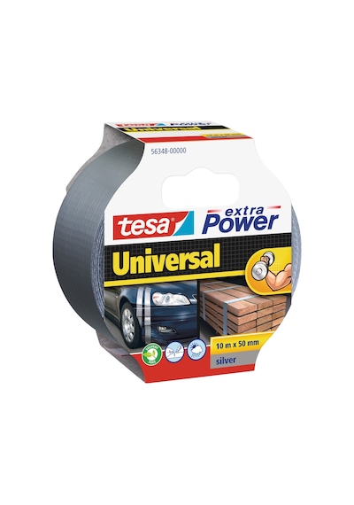 Tesa Extra Power Universal Duct Bant, 10mx50mm, Gri X2 Adet