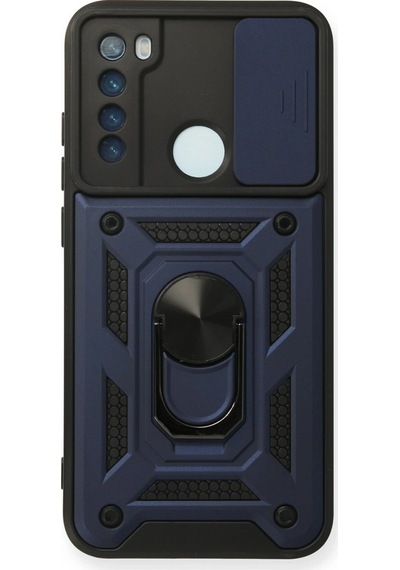 Teleplus Xiaomi Redmi Note 8 Kılıf Magnetik Standlı Kamera Korumalı Slide Sürgülü Cover Kapak