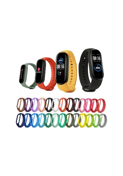 Xiaomi Mi Band 5 Mi Band 6 Mi Band 7 Uyumlu Silikon Kordon Kayış