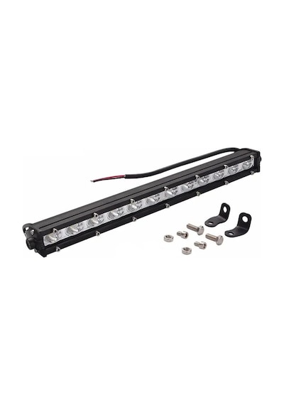 Beyaz Led Off Road Slim Sis Farı Çalışma Lambası 12 Led 10-30V 18W 34 CM
