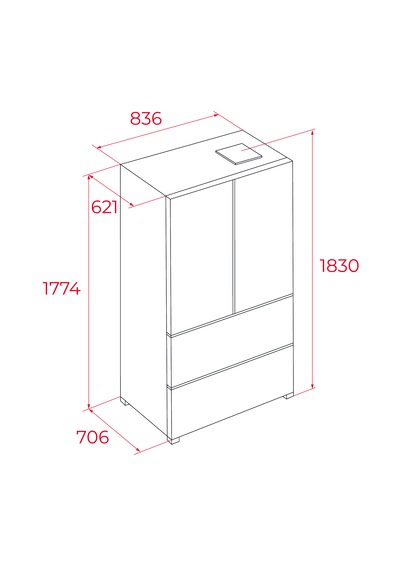 Teka RFD 75850 GBK 510 LT Solo 2 Kapı + 2 Çekmeceli Full Nofrost Buzdolabı