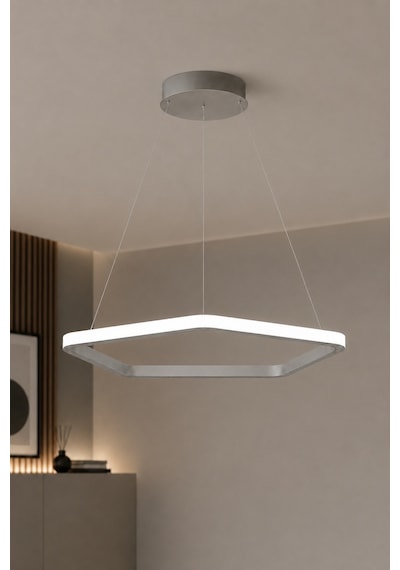 AvizeGO Titan Led Sarkıt Avize Beyaz Işık Gri