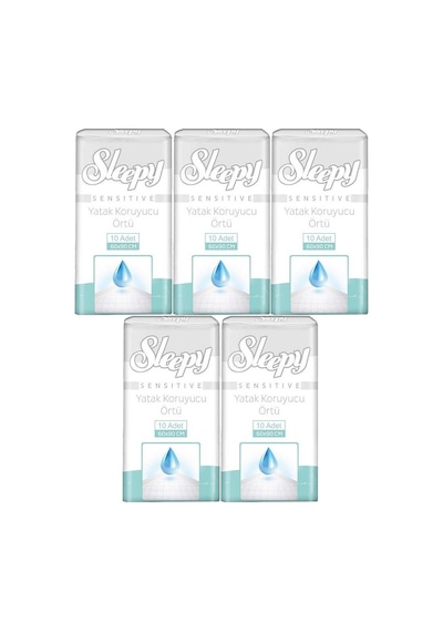 Sleepy Hasta Yatak Koruyucu 60 90cm 50 Adet 5pk 10