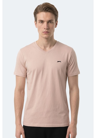 Slazenger Rıvaldo T Erkek Taş Gri Tişört