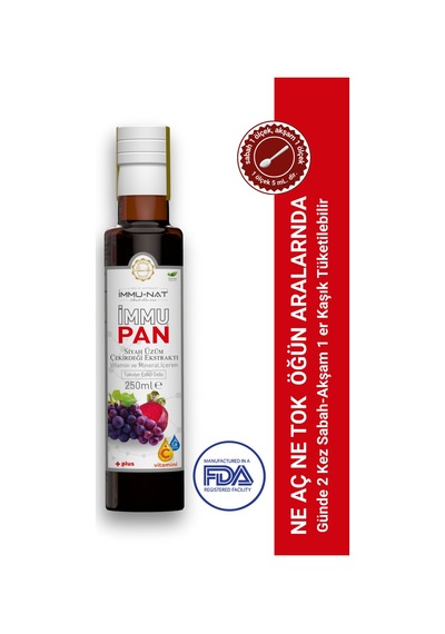 İmmupan Kırmızı Pancar Ve Siyah Üzüm Çekirdeği Vitamin/mineral İçeren Bitkisel Sıvı Ekstraktı 250ml