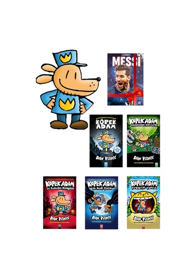 Köpek Adam Serisi 1,2,3,4,5 - İlk 5 Kitap Set - Defter Hediyeli