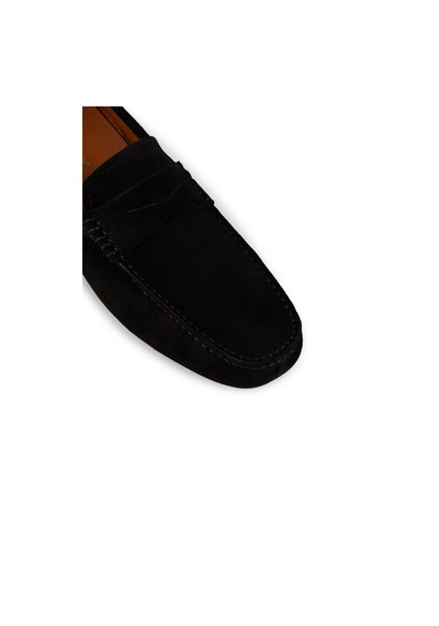 Deery Erkek Hakiki Süet Siyah Penny Loafer - E0920msyhc02