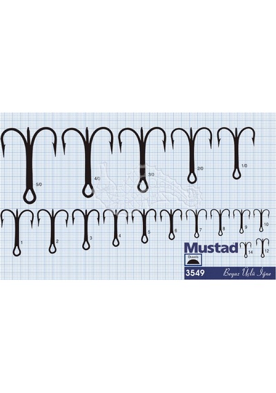 Mustad Olta İğnesi 3549d 50li No:5-0