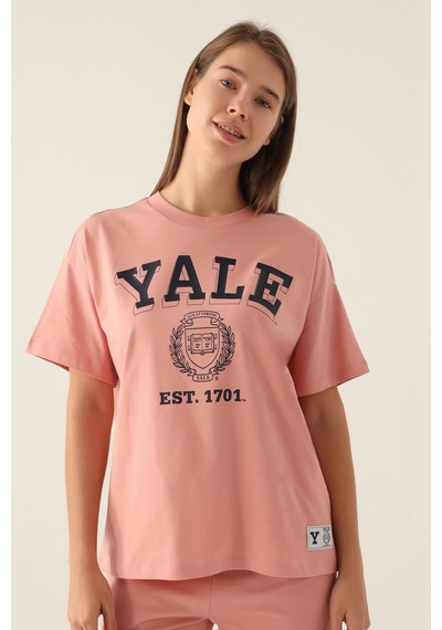 Yale Comfortable Pembe Kadın T-shirt 5274-42819 Pembe