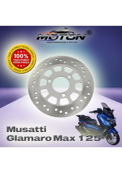 Musatti Glamaro Max 125 Arka Fren Diski - Yüksek Performanslı Isıya Dayanıklı