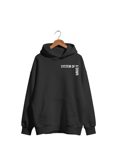 Sevbano System Of A Down Rock Metal Müzik Grubu Baskılı Unisex Oversize P Siyah