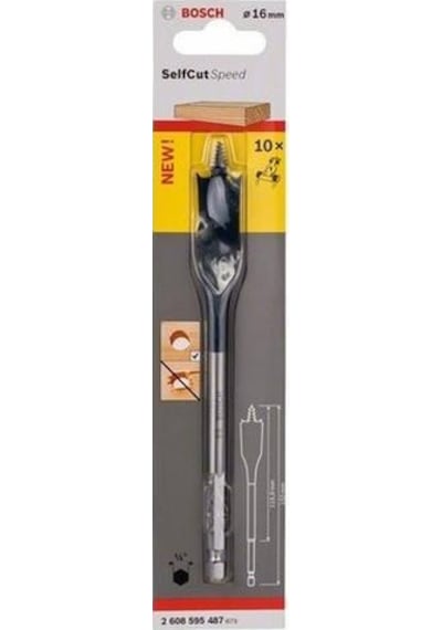 Bosch 16x152 Altıgen Yassı Ahşap Maktap Ucu